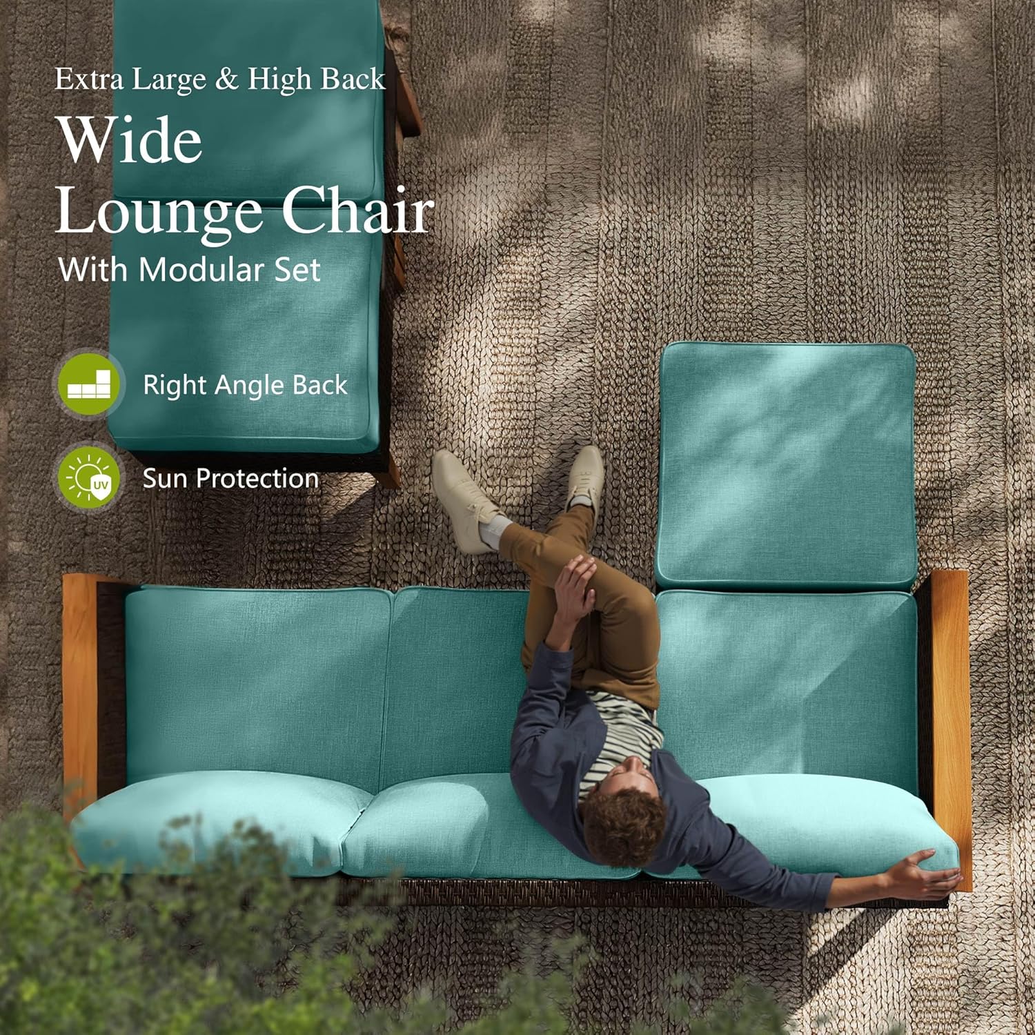 Sophia & William Patio Furniture Set with Fire Pit Table, 8 Piece Outdoor Wicker Furniture Sectional Sofa, Large Patio Rattan Conversation Set with Ottoman & 56