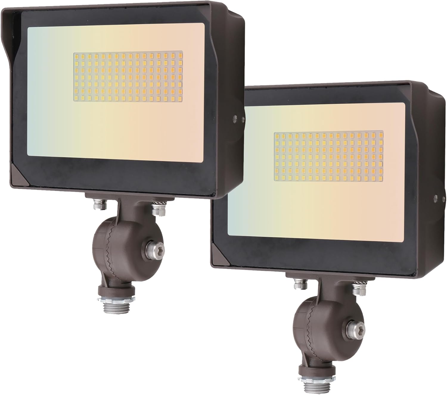 Paby LED Flood Light Outdoor 35W/25W/15W Wall Light 4900LM Dusk to Dawn Floodlight 3000K/4000K/5000K Security Lights for Landscape Parking lot Tree Advertising Boards Warehouse 2 Pack