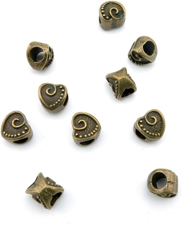 470 Pieces Jewelry Making Charms Findings Antique Bronze Brass Fashion Jewellery Wholesale Supplies Pendant Lots Bulk Supply N5TA5 Heart Loose Beads