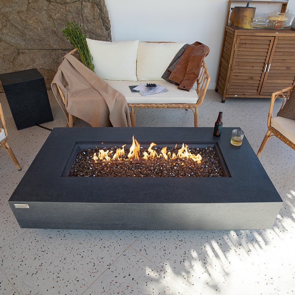 Positano Concrete Fire Pit 60