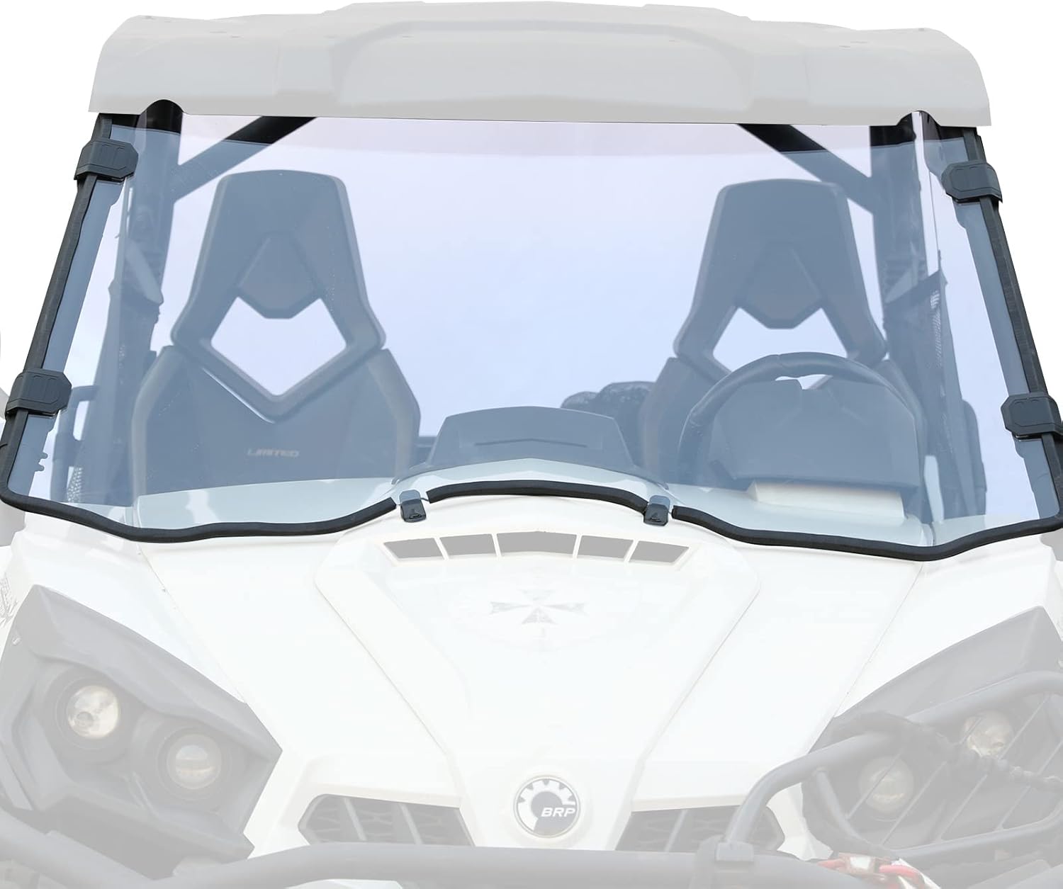 A & UTV PRO Front Full Windshield for 2011-2020 Can Am Commander 800/1000 / MAX Window Accessories, Clear Tough Windscreen, Hard Coated Polycarbonate Construction |250x Stronger Than Glass