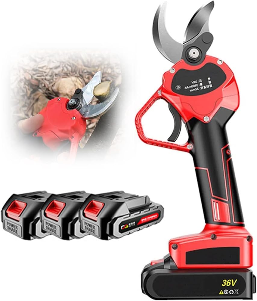 40mm/1.6inch Electric Pruning Shears, Power Pruner for Outdoor Bushes Garden Fruit Tree, 21V Tree Branch Pruner Rechargeable Battery