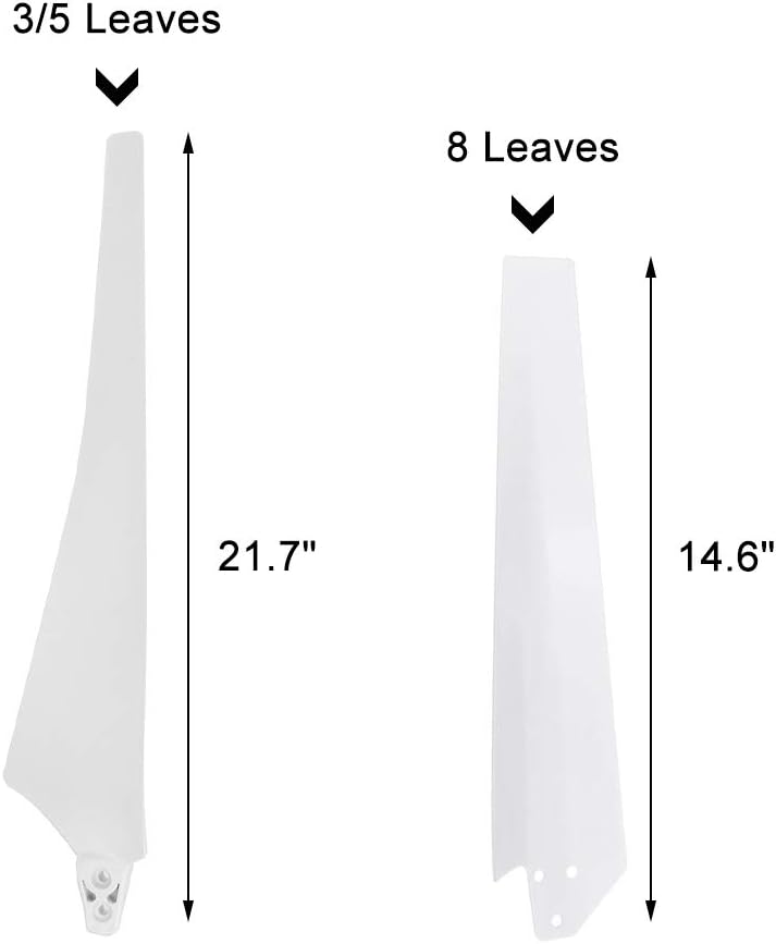 600W Wind Turbines Generator Fit for Home Park Street Light Power Plant Wind Generator with Controller,8 Blades,24v