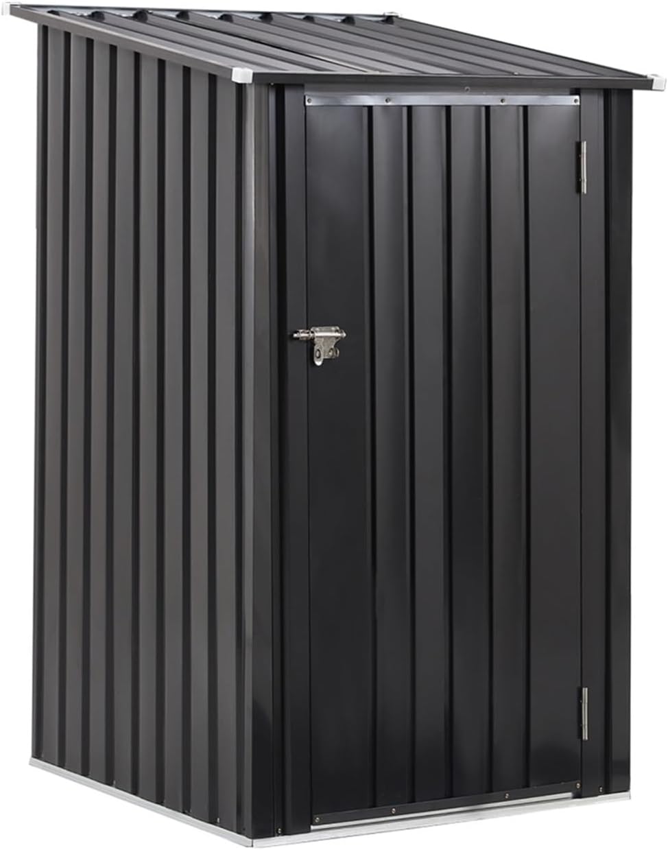 Garden Sheds Outdoor Storage Shed, 3x3ft Metal Steel Garden Shed with Single Lockable Door, Small Shed Outdoor Steel Utility Tool Shed Outdoor Storage Sheds