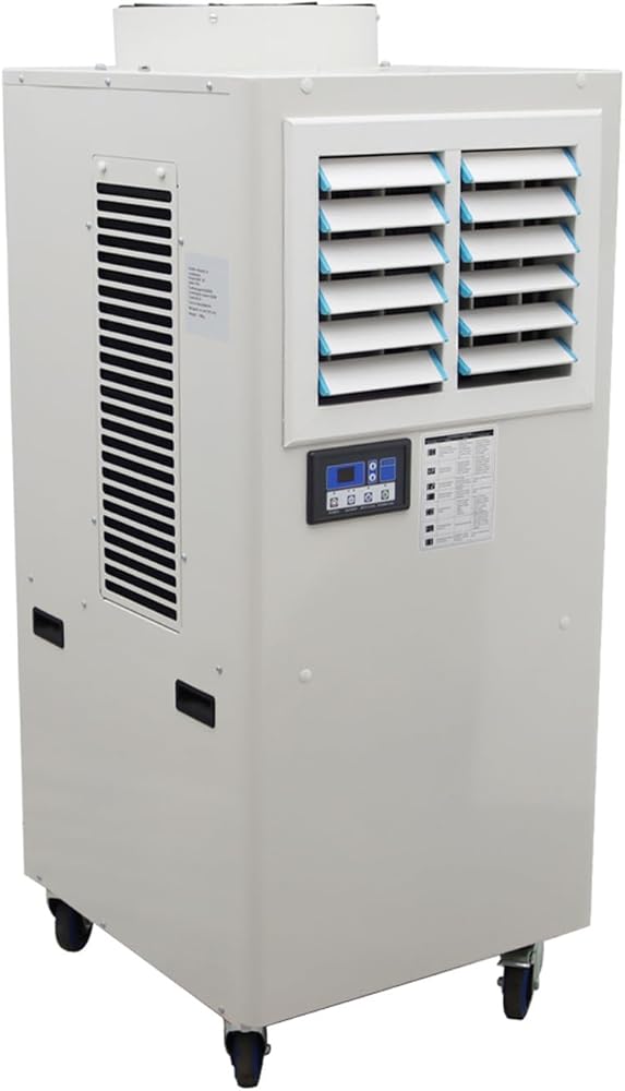 Industrial Portable Air Conditioner with Wheels 14L Large Tank Commercial Spot Cooler Ideal for Hospitals Workshops Outdoor Events 220V 1820W