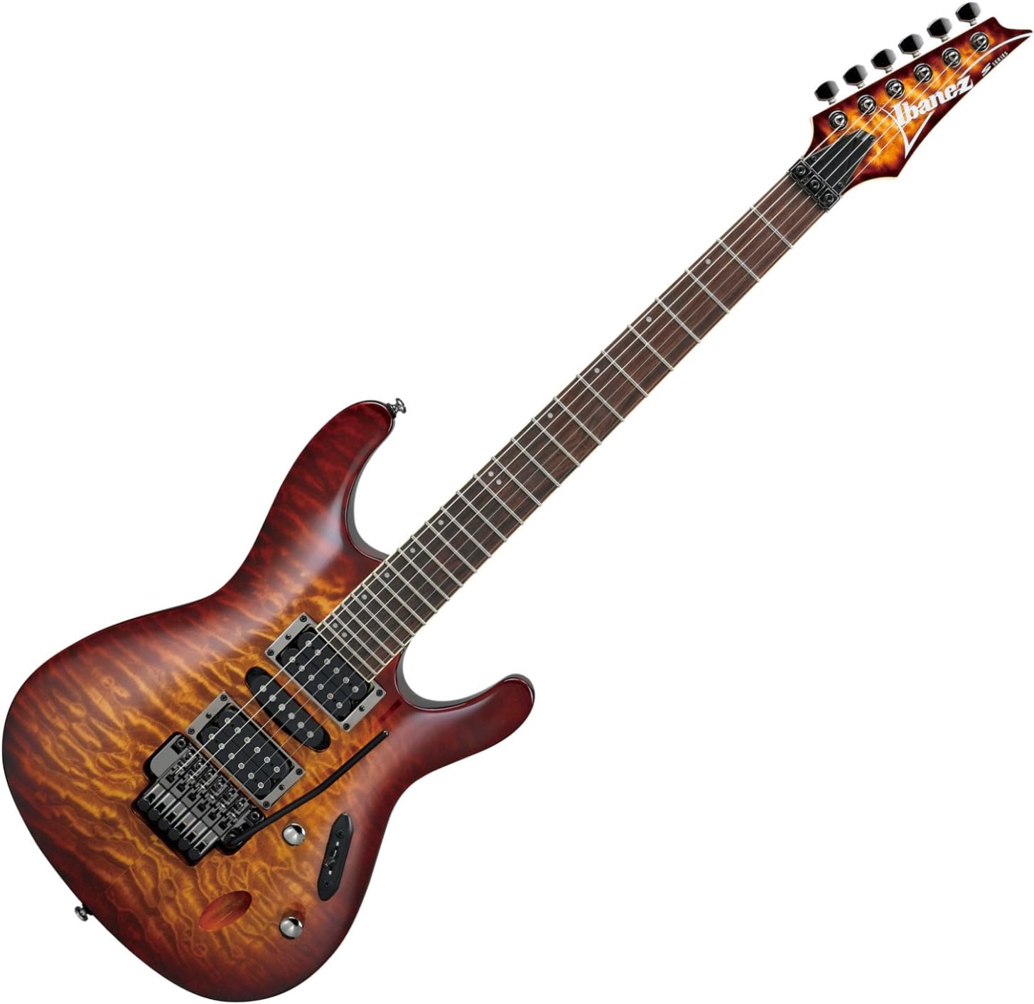 Ibanez S Series S670QM - Dragon Eye Burst