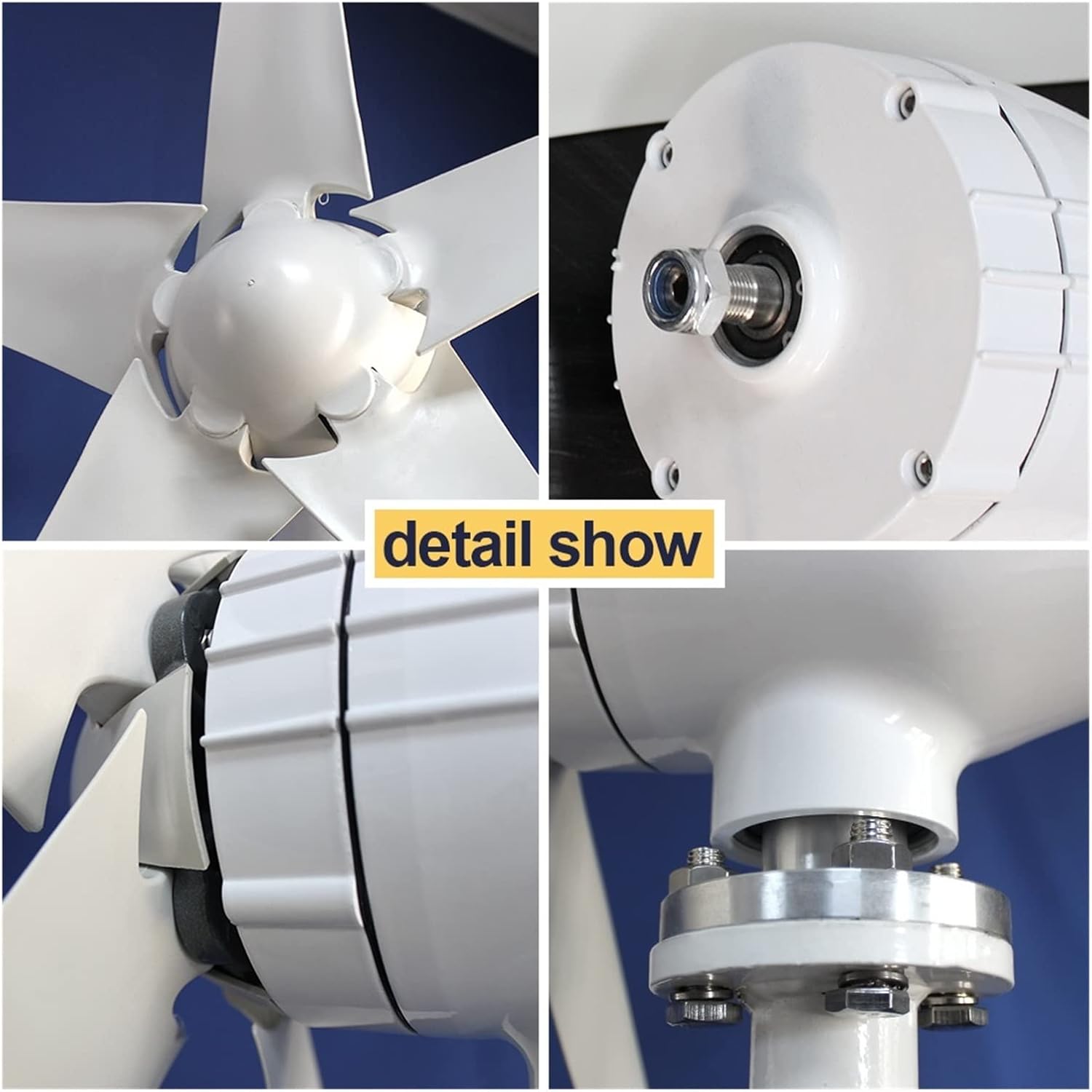 Wind Turbine Generator Kit, 1000W Wind Turbine Generator 12V 24V 48V Windmill Alternative Energy Generator Free Energy Windmill With MPPT Controller for Hybrid Solar Wind System(Wind controller,48V)