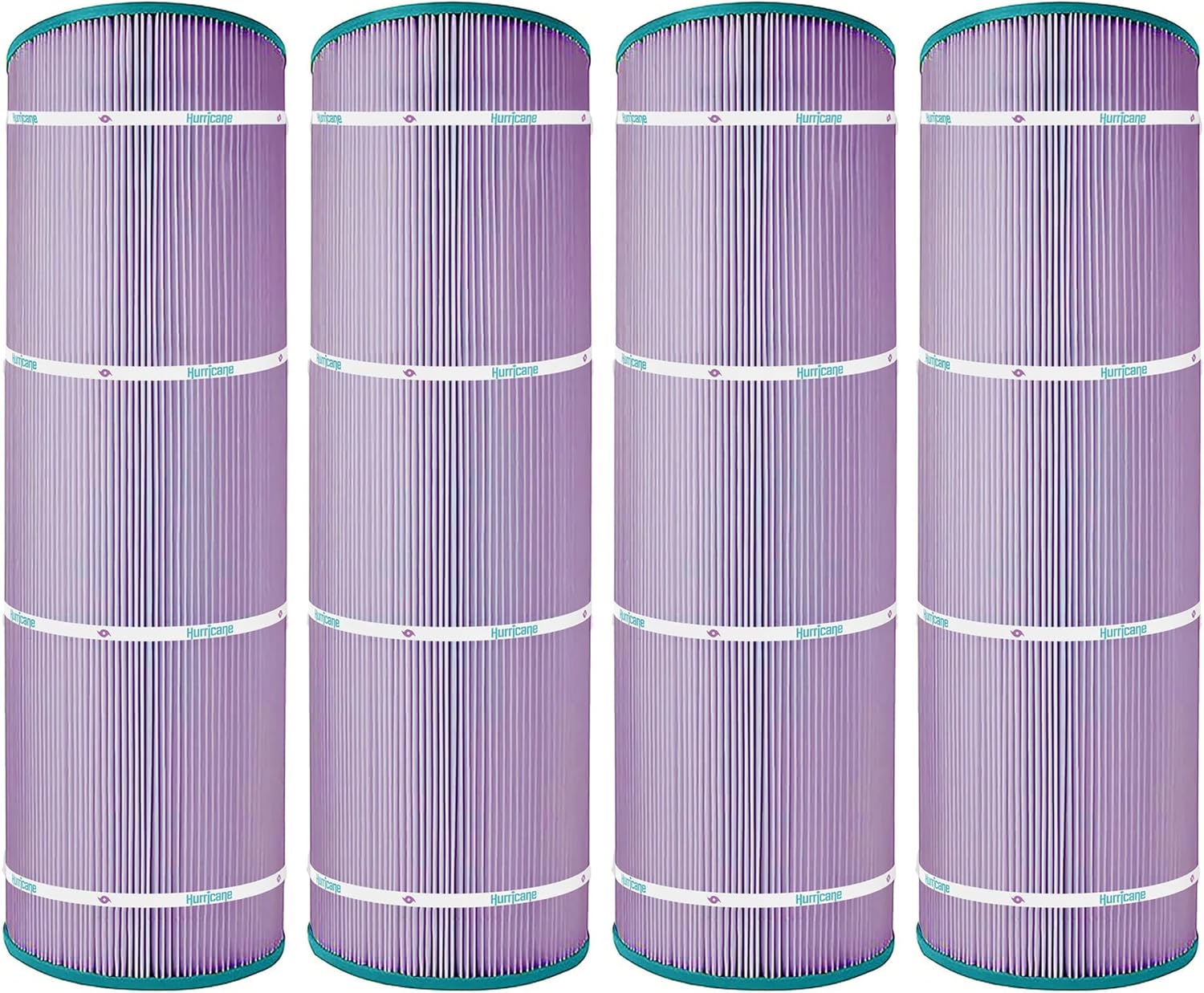 Hurricane Filters 4 Pack HF8417-01P Platinum Purple Pool Filter Cartridge - Replacement for PA175, Unicel C-8417, Filbur FC-1294, Hayward Star-Clear Plus C1750, C1900, Sta-RIte PXC-175