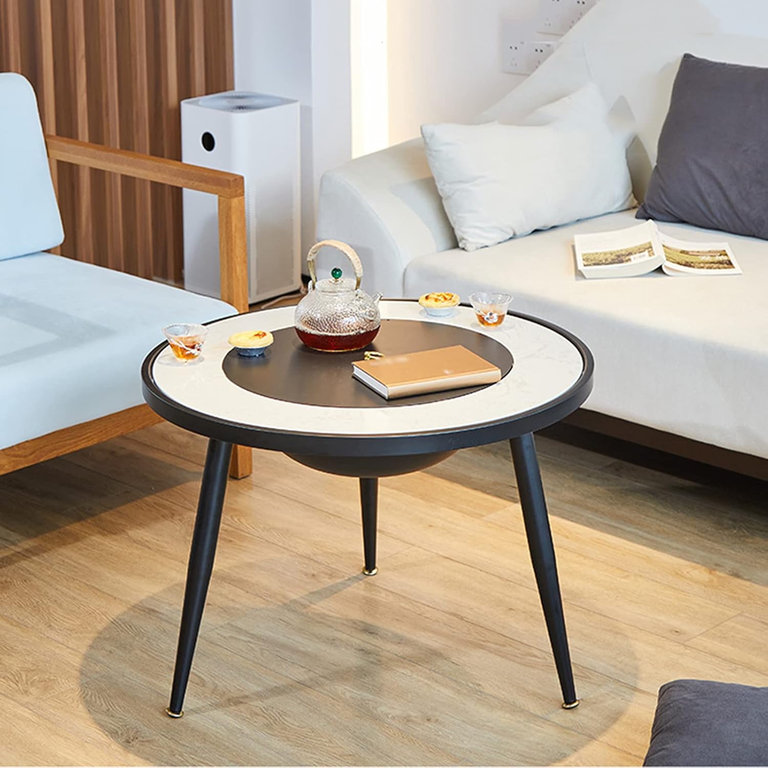 Backyard Patio Garden Fireplace Wood Burning Fire Pit BBQ Grill Firepit Bowl Outdoor Fire Pits Garden with Grill Grate 2 in 1 Fireplace for Bonfire for Camping