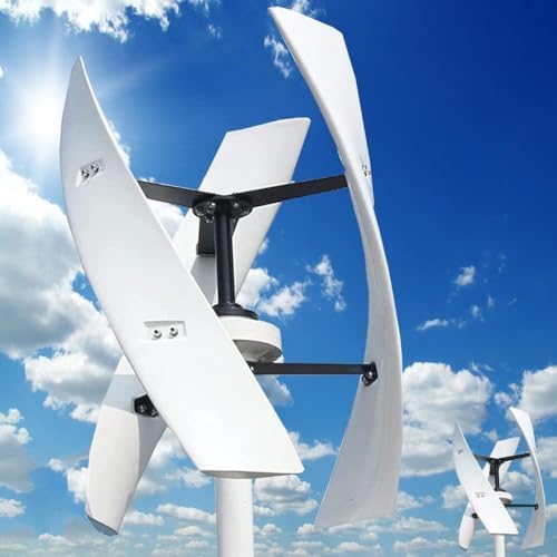 2000W No Noise Vertical Wind Turbine Kit for Home Use - Horizontal Generator with Waterproof Controller for Battery Charging - Efficient Renewable Energy Solution