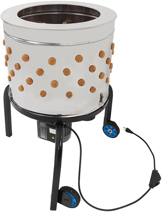 Chicken Plucker Machine Feather Plucker Stainless Steel Drum 280RPM Motor 120V