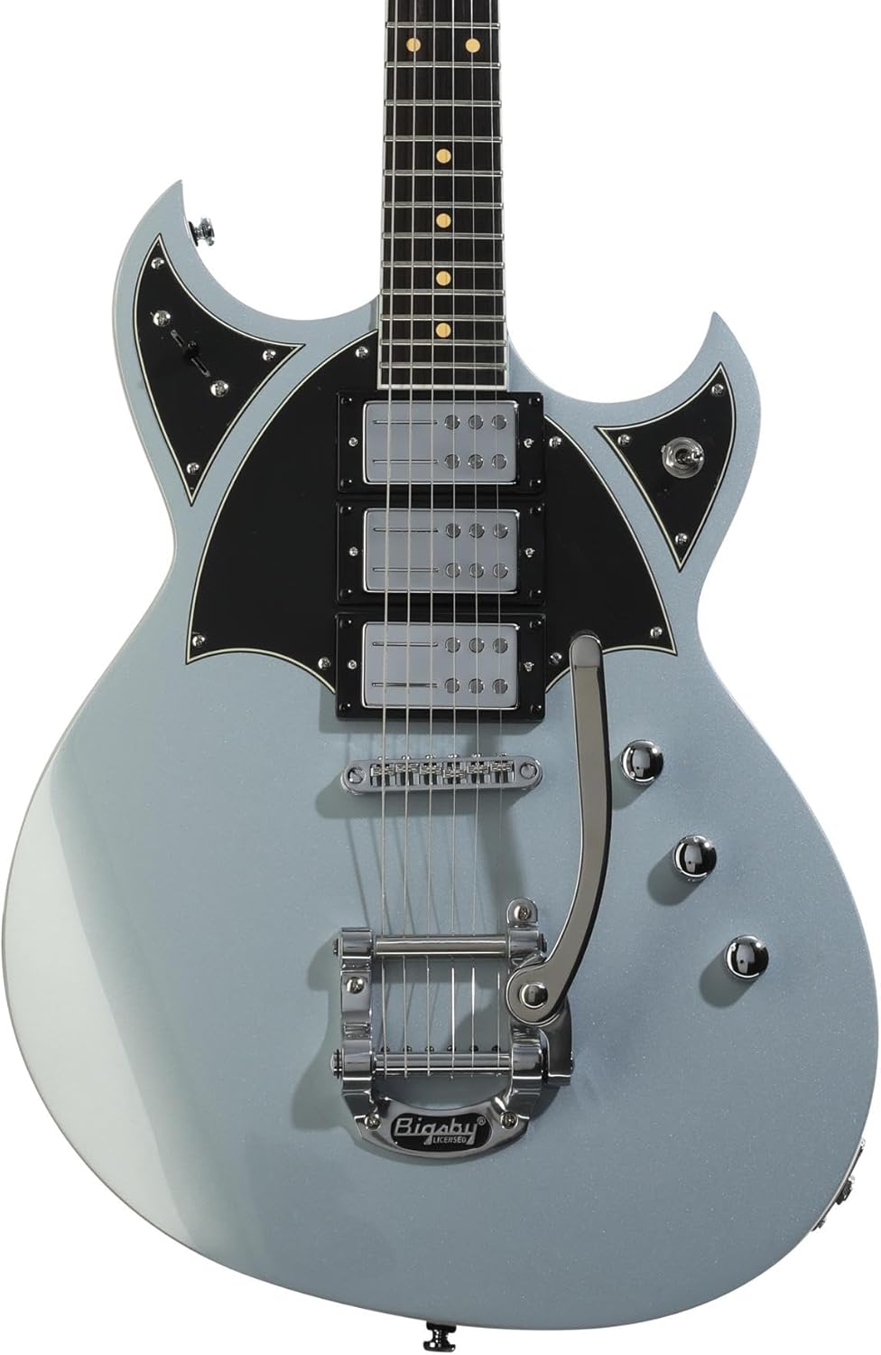 Reverend Reeves Gabrels Spacehawk Supreme Electric Guitar - Metallic Silver Freeze