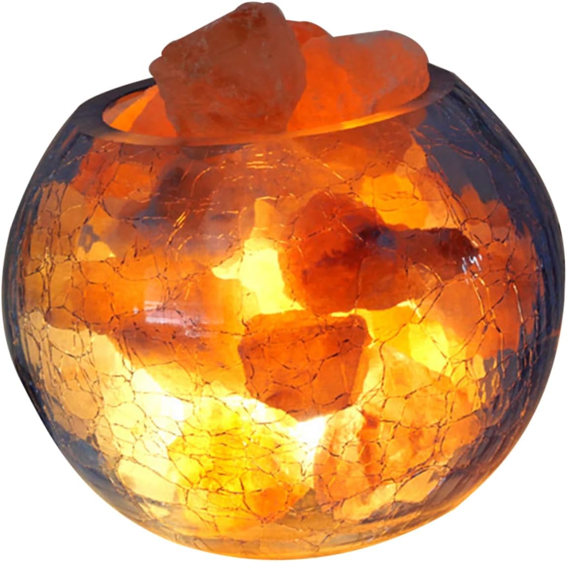 USB Himalayan Cracked Bedside Night Light LED Dimming Table Decor for Bedroom Living Room Home Office and Room