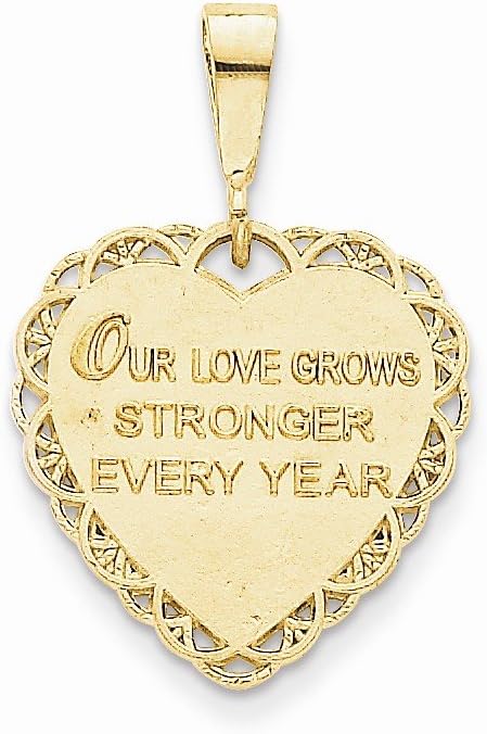 Jewels By Lux 14K Yellow Gold 50th Anniversary Charm