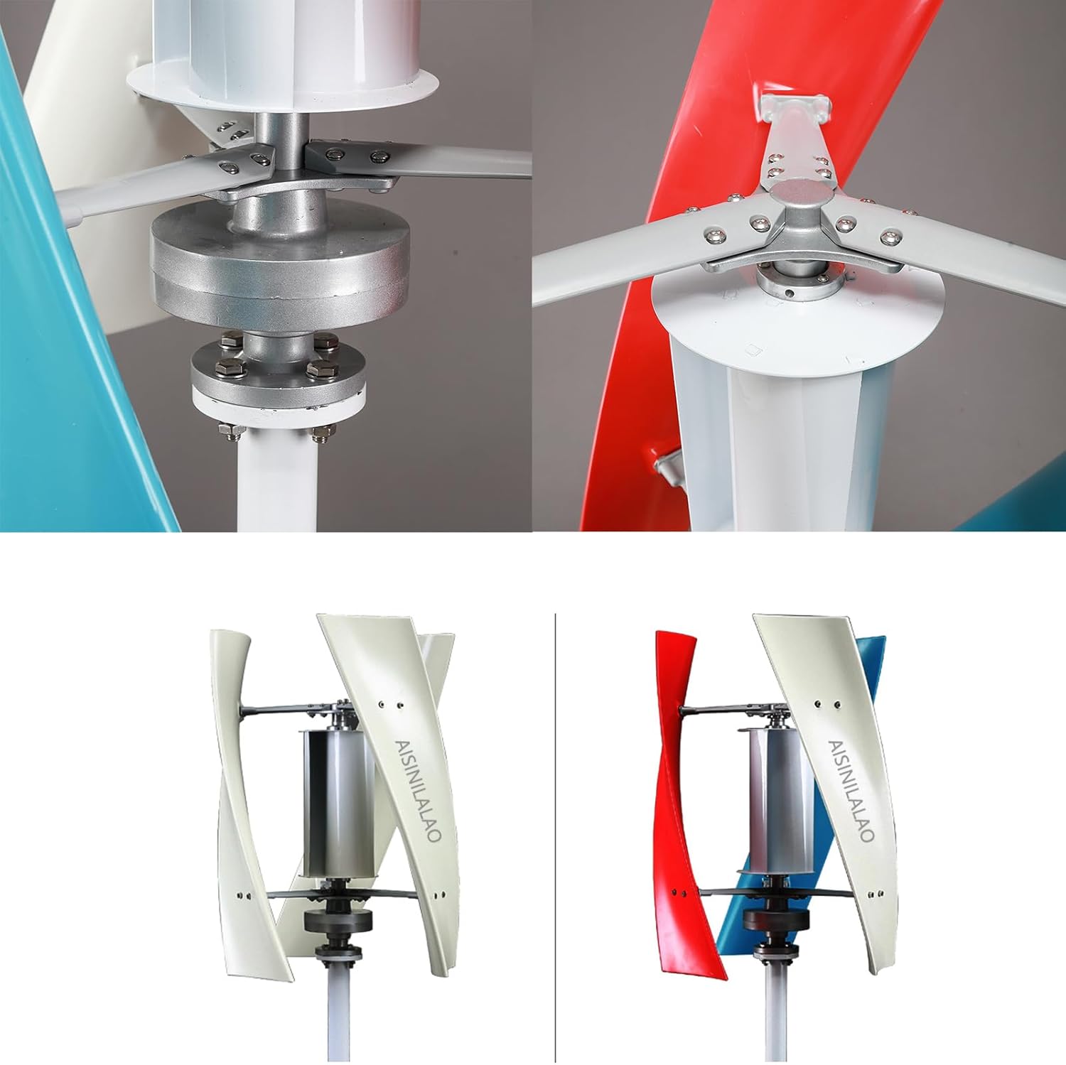 12V-220V 8000W Wind Turbine Vertical Axies Wind Generator Small Windmill Free Energy with MPPT Charge Controller Homeuse