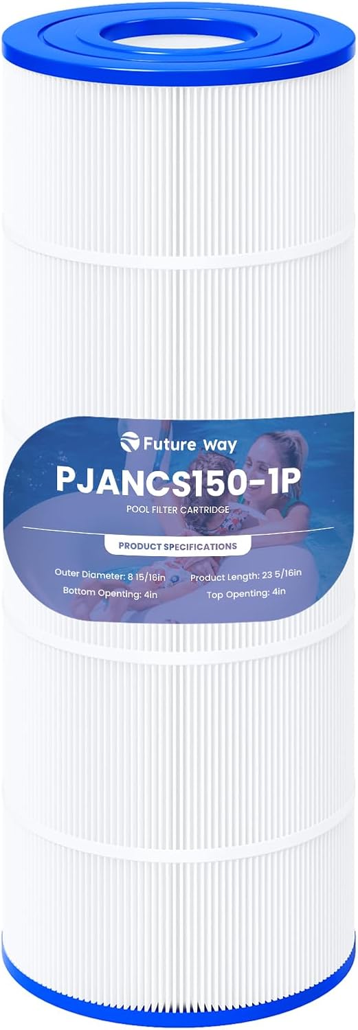 Future Way CS150 Pool Filter Cartridge Replacement for Jandy CS150, CCX1500RE, Replace Jandy R0462300, Pleatco PJANCS150, PXST150, 150 sq. ft