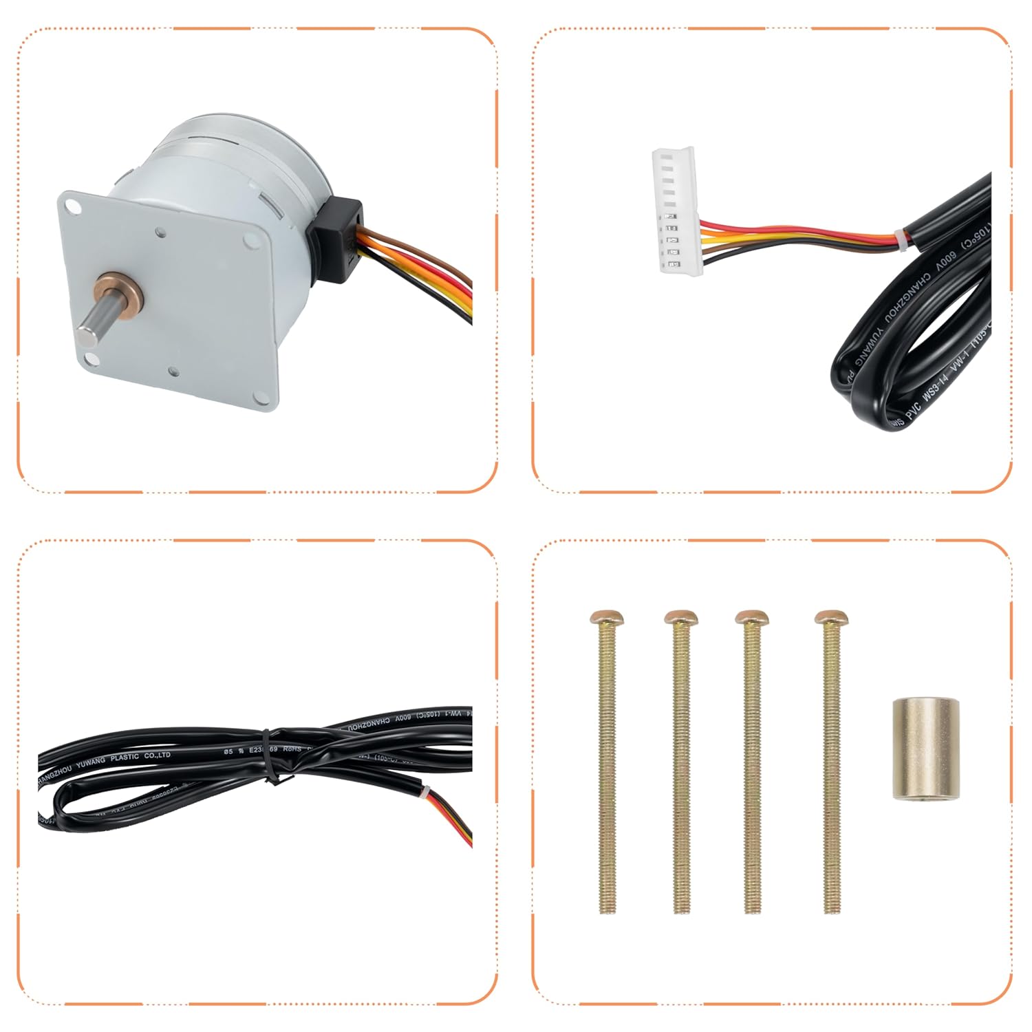 Eshcol Stepper Motor fit for Generac Mixers Air-Cooled Generators, Replacement for Generac Evolution Stepping Motor,Compatible with 0L3090, 0J9892, and More. 8KW-24KW Models, Easy Installation.