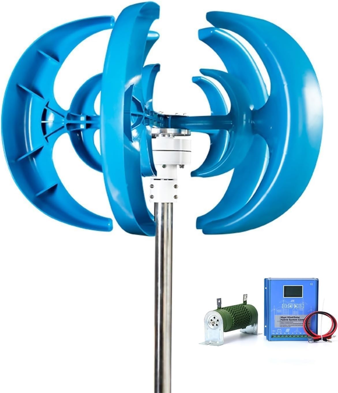 CHRISK Residential Wind Turbine 12000W High-Efficiency Vertical Wind Generator for Home Use - Sustainable and Green Power