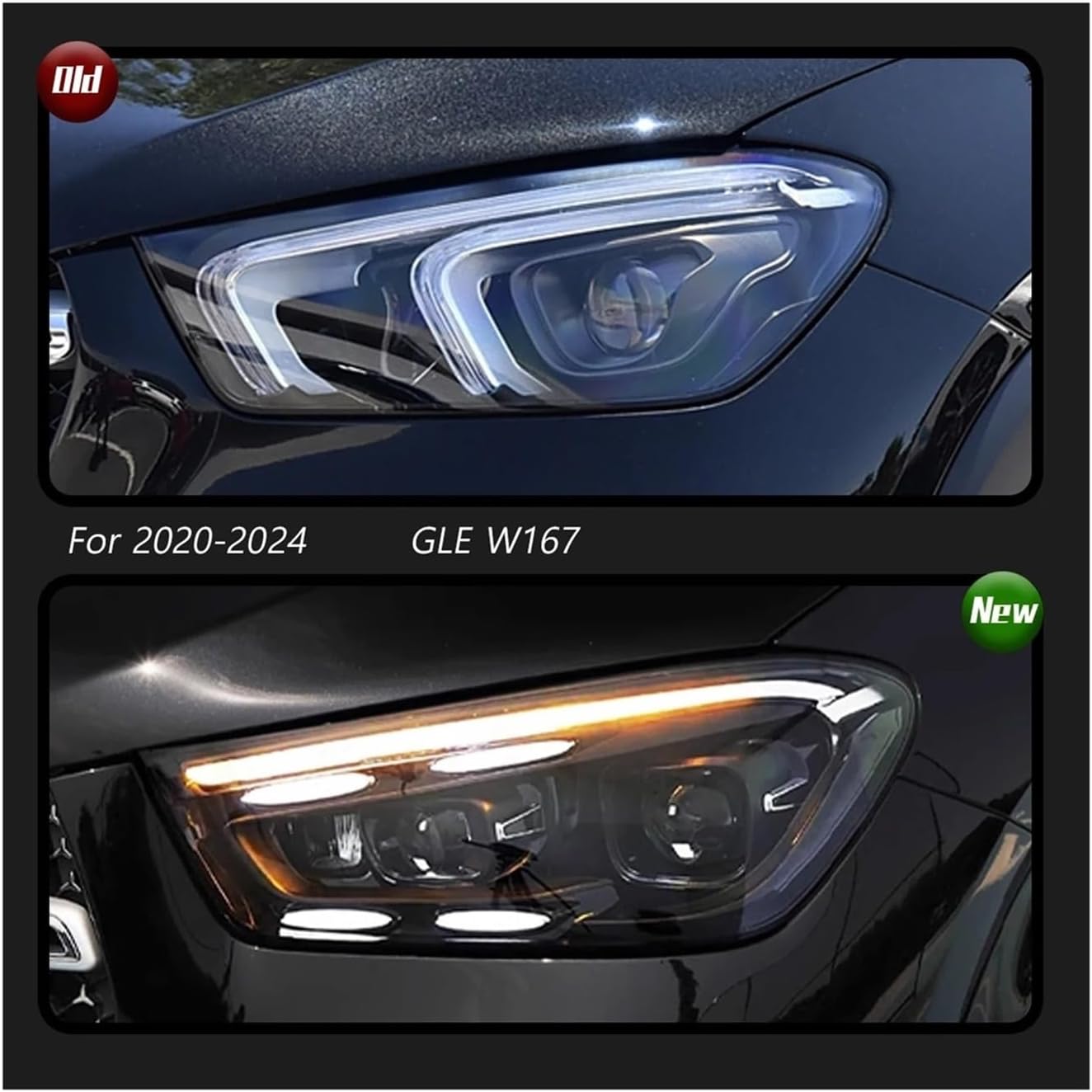 Car Lights Compatible For Benz GLE W167 Headlight 2020-2024 LED Projetor Head Lamp Daytime Running Light Automotive Accessories
