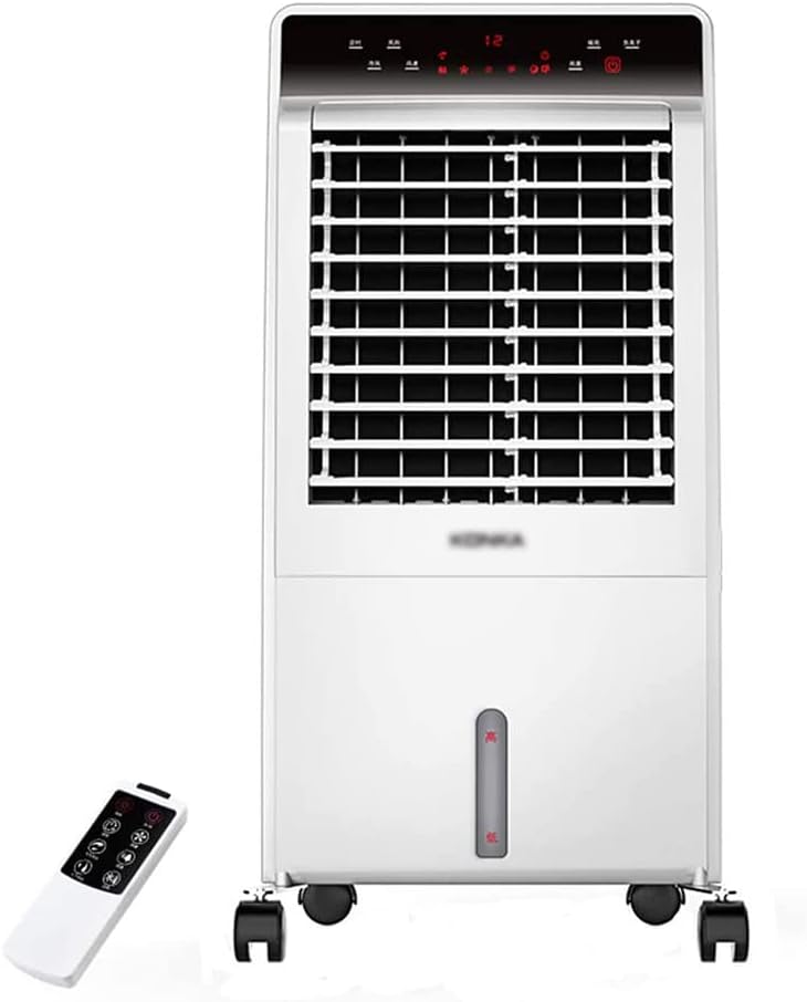 Evaporative Cooler for Heating Cooling, 3 Fan Speed Smart Remote Control, 12 Hours Timer, 8L Portable Air Cooler