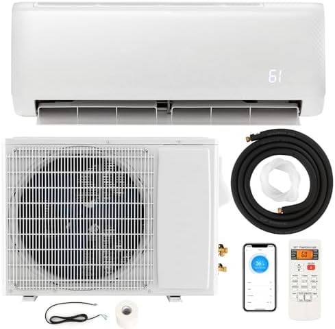 DORTALA 24000 BTU Mini Split Air Conditioner & Heater, 21 SEER2 208-230V Pre-Charged Inverter Heat Pump System, Wall Mounted Ductless AC Unit with Energy Star, Remote, Compatible with Alexa