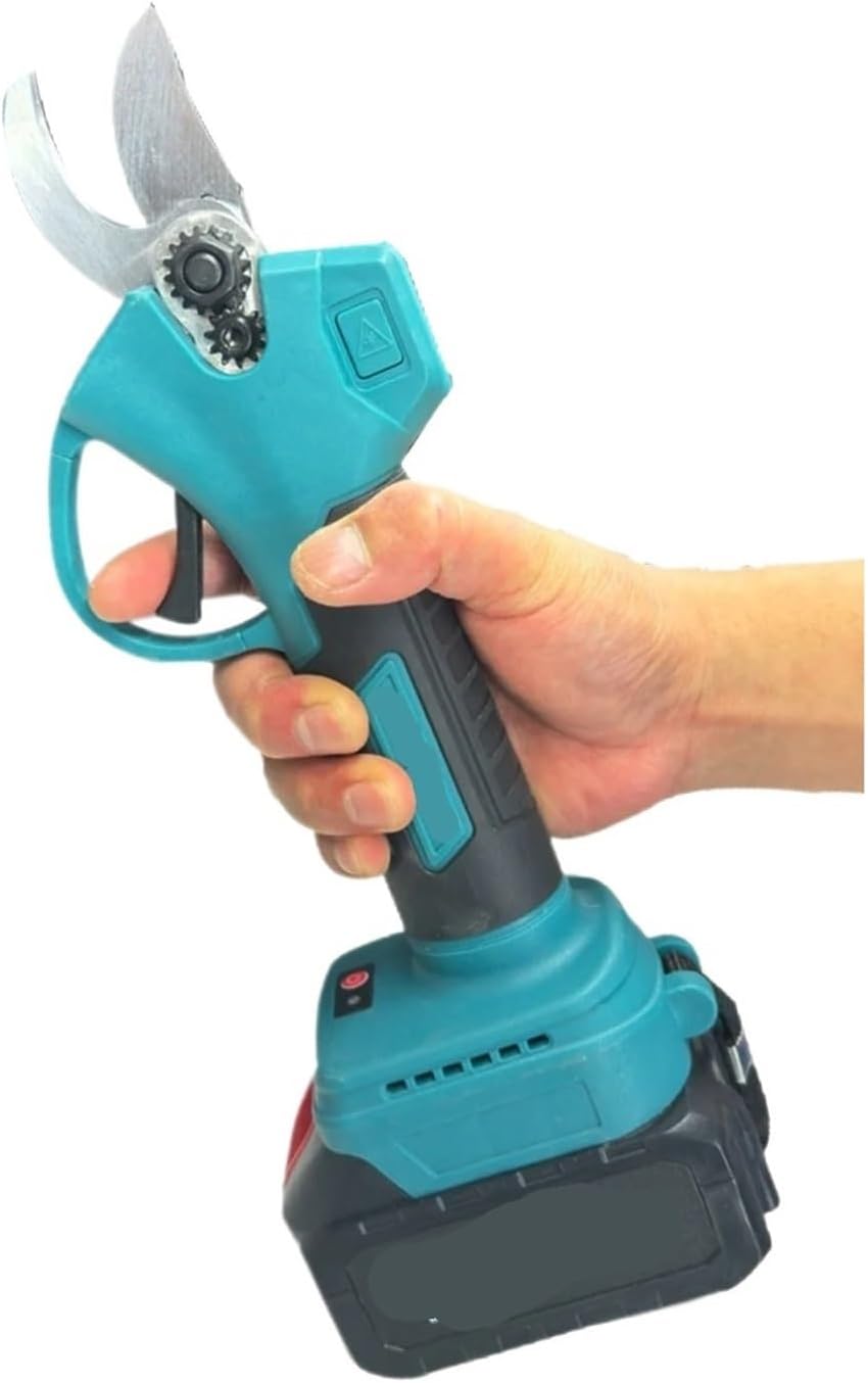 30mm Electric Pruner Shear 2Gears Cordless Rechargeable Tree Branches Electric Pruning Garden Tool for 18V Battery(2 Battery-188Vf)