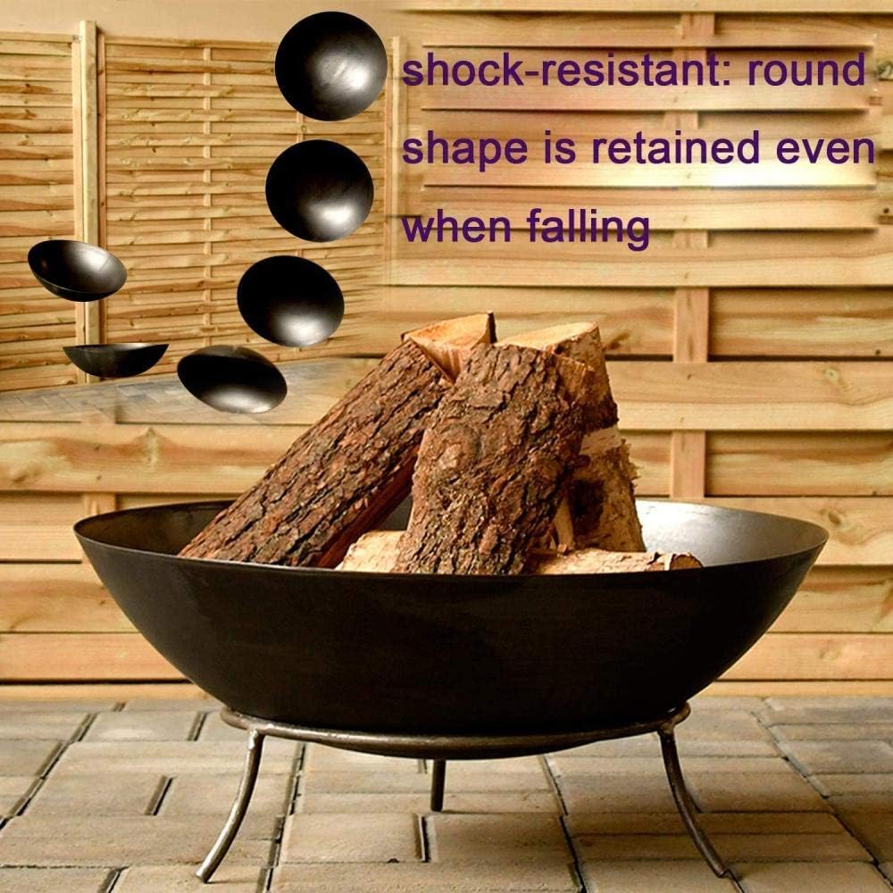 50x50x24 cm Fire Pit with 3 Legs Made of Steel,Fire Bowl