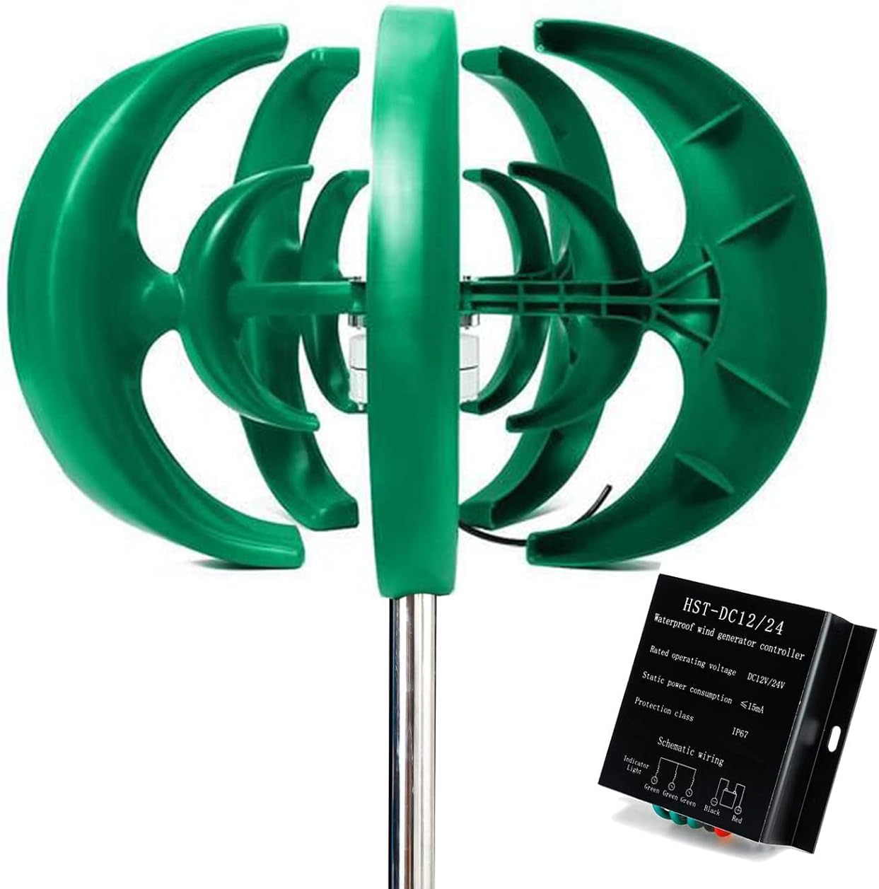 8000W Perfect Wind Turbine Generator for Green Windmill+ Wind Controller Vertical Axis Permanent Magnet Generator for Home Street