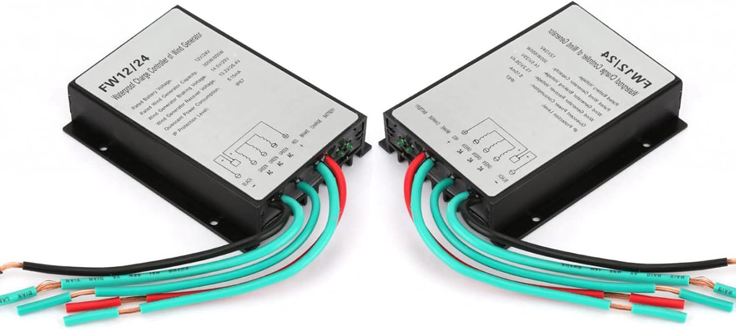 8000W MPPT Wind Turbine Charge Controller, 10A- 40A Low Wind Speed Regulator Voltage Boost 12V 24V 48V System Waterproof