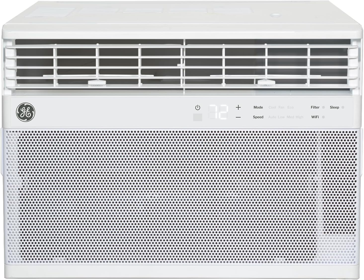 GE Window Air Conditioner 12,000 BTU for Rooms up to 550 sq ft., Wi-Fi Enabled, Energy-Efficient Cooling for Large Rooms, Easy Install Kit, Control Using Remote or Smartphone App, White