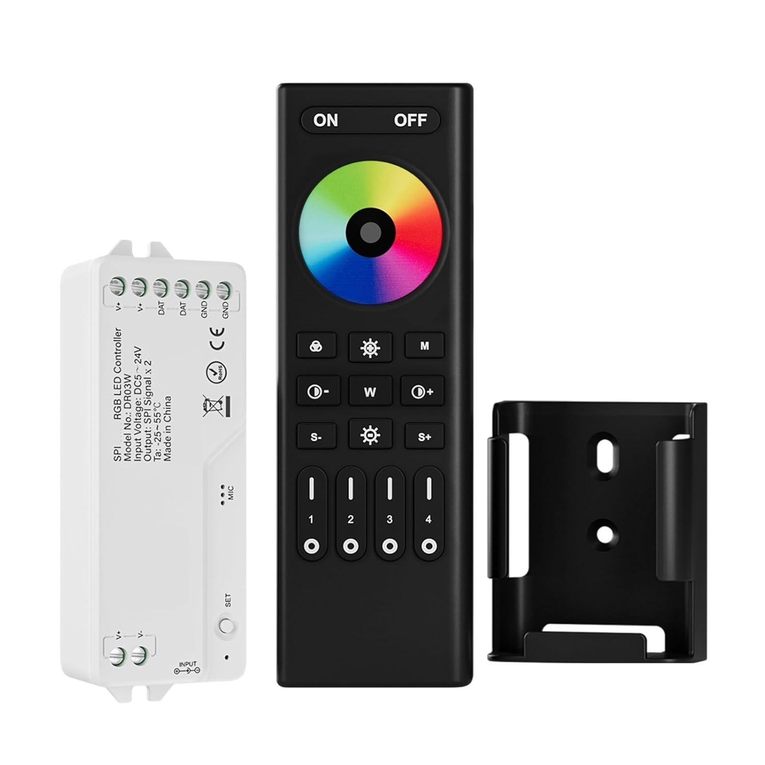 LED Controller SPI for WS2811 WS2812B WS2815 Addressable Auxiliary 720 Pixels(RGBIC Controller Kit)