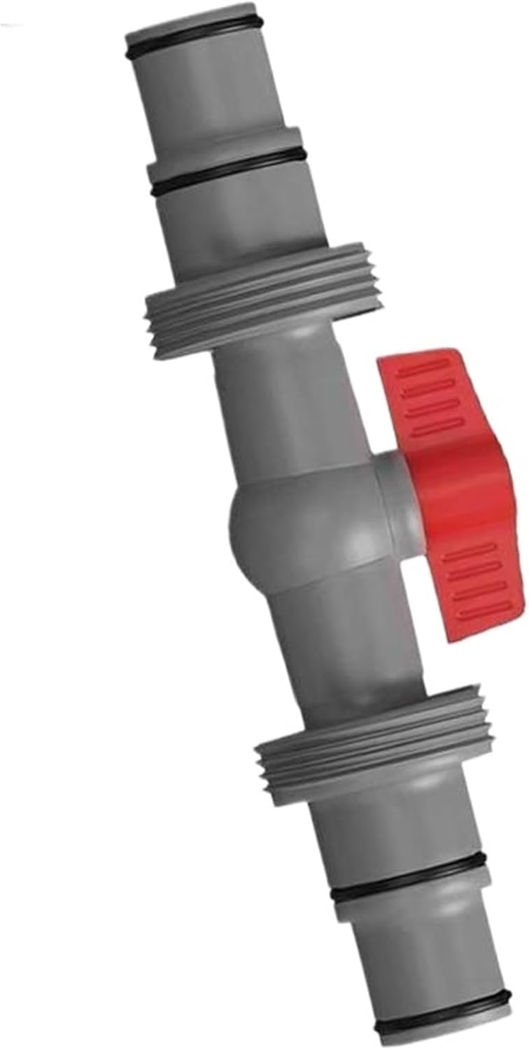 Swimming Pool Hose Connector 1.5Inch To Straight With Valve For Garden Home