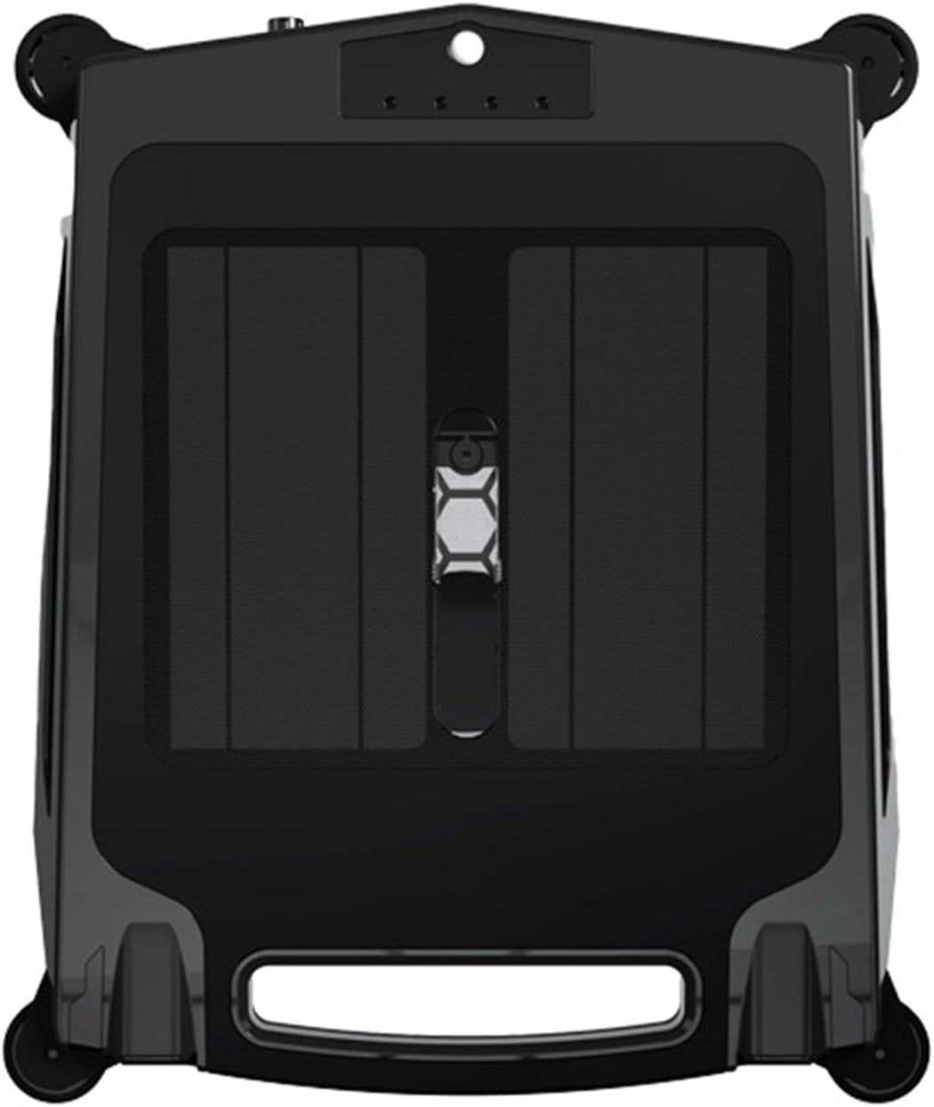 Solar Powered Automatic Robotic Pool Sur-face Skimmer Cleaner, with Dual Charging Mode, Cordless Pool Vacuum Robot, for All Swimming Pool