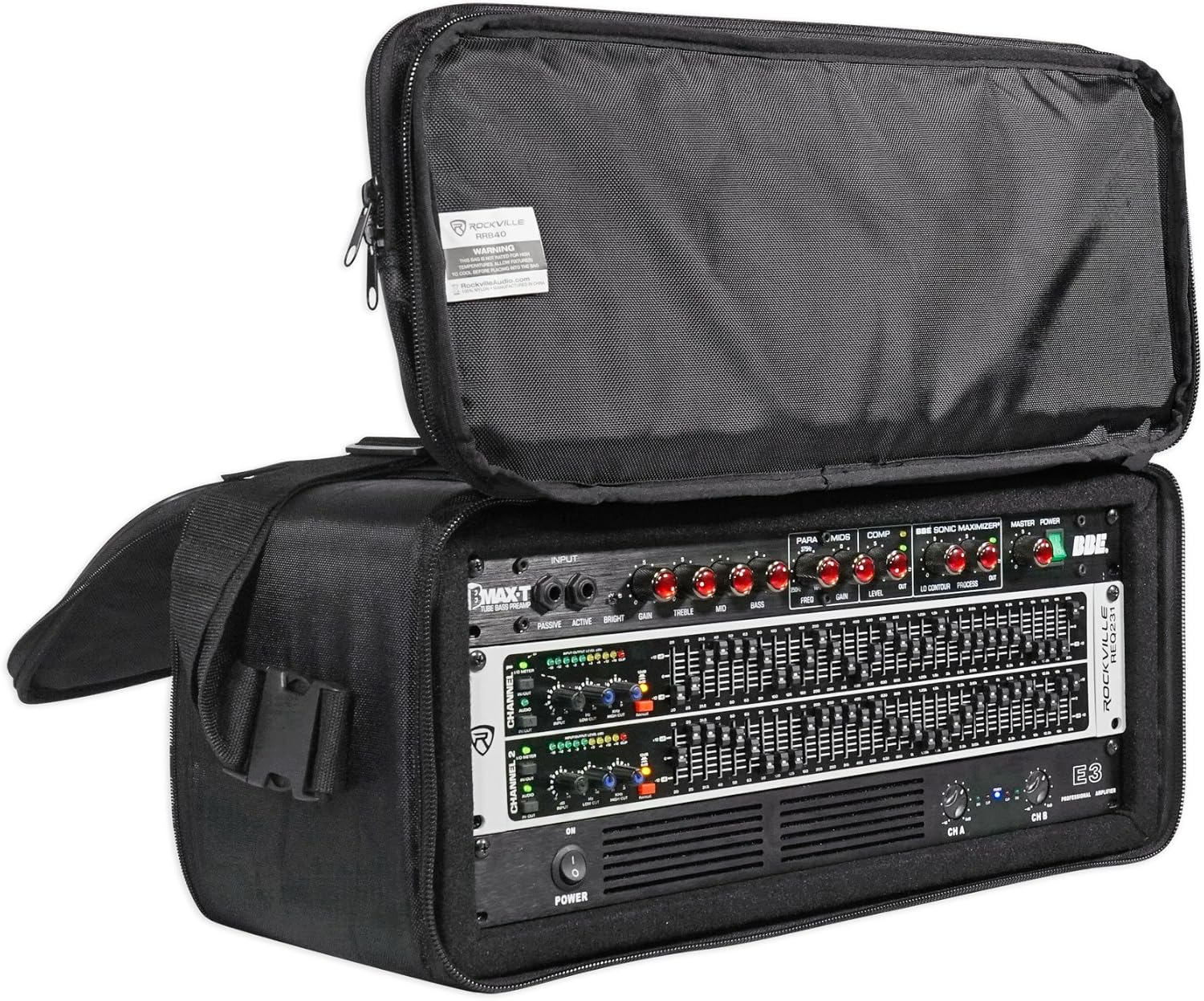 Rockville RRB40 4U Rack Bag Double-Sided Case, 12