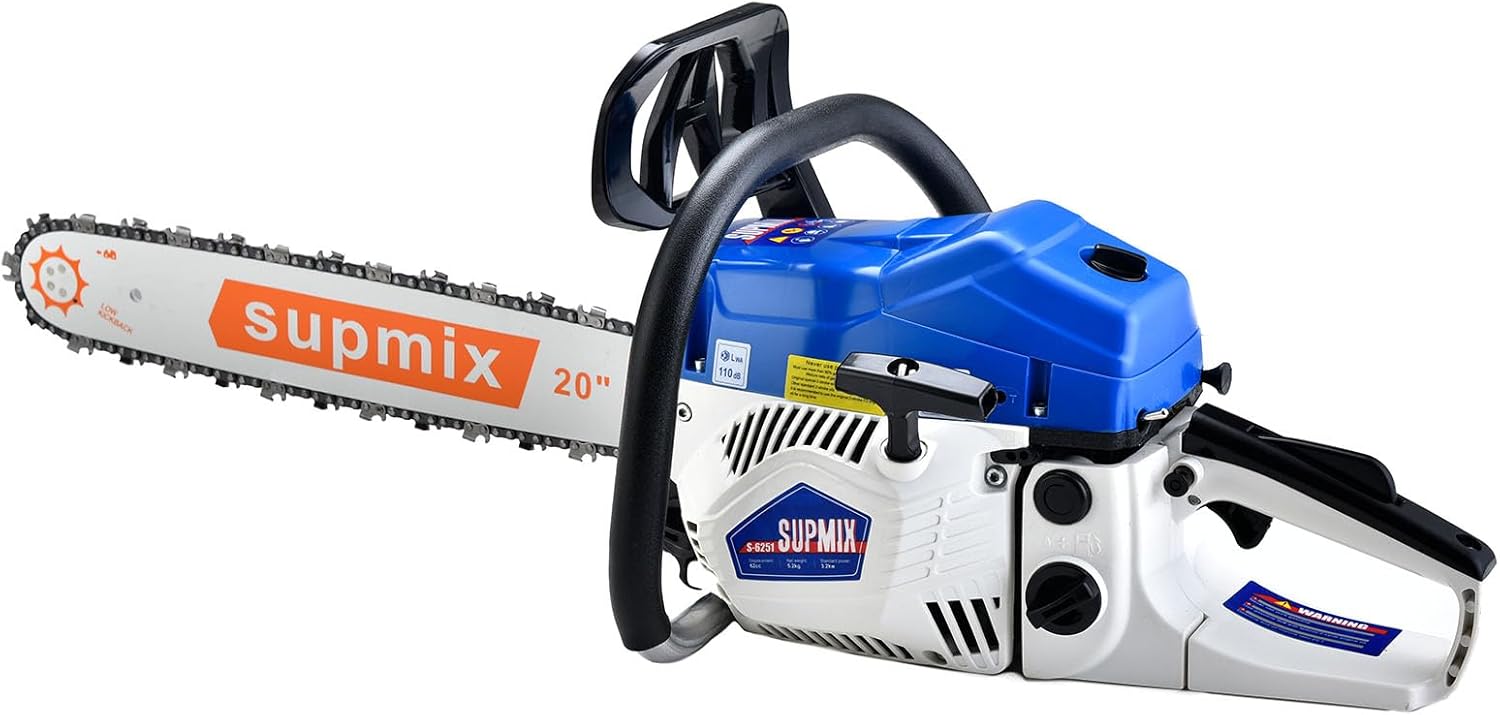 62cc 20 Inch Gas Chainsaw 2-Stroke Petrol Gasoline Chain Saw for Wood Cutting Logging Yard Work