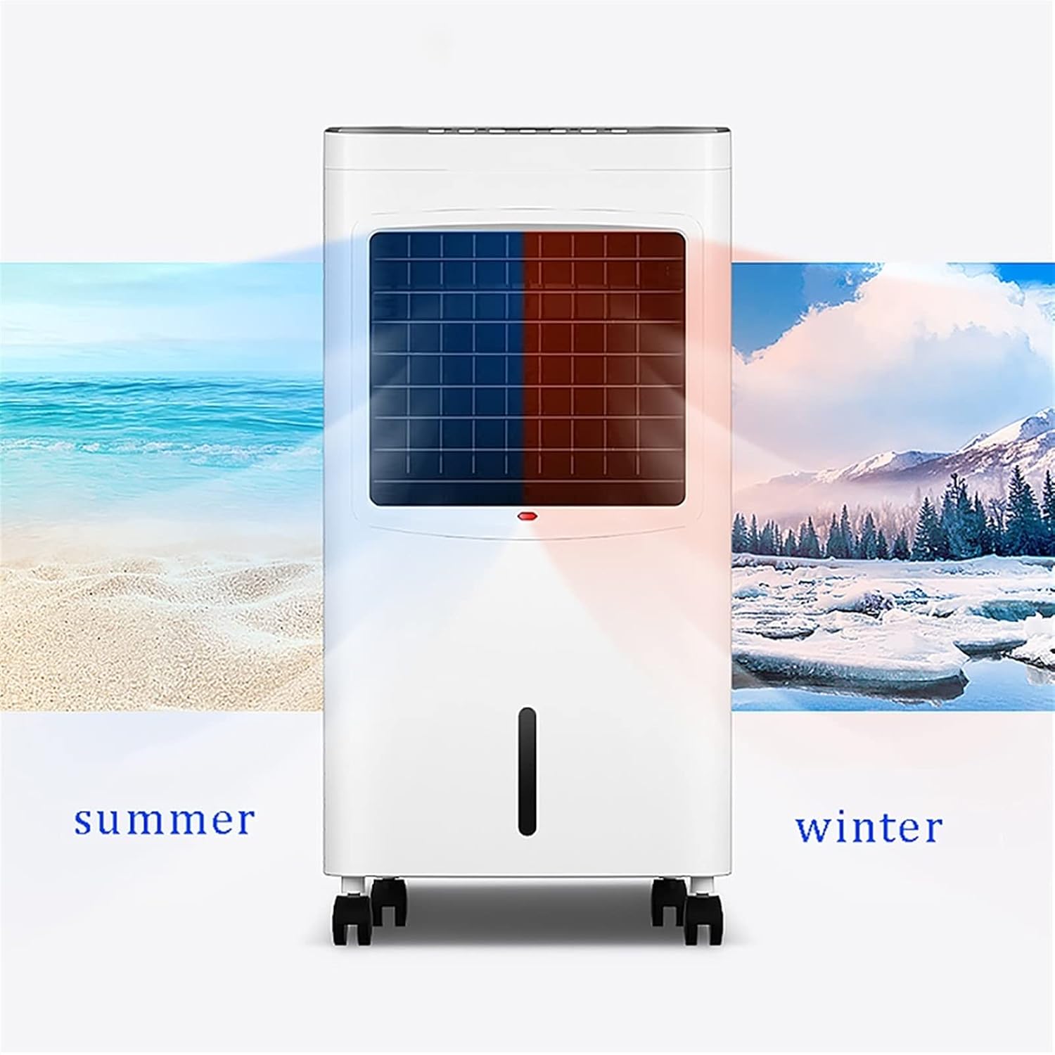 Evaporative Coolers Portable Air Conditioner - 12000 BTU with Remote Control - Mobile Heating and Cooling Unit, Energy Class