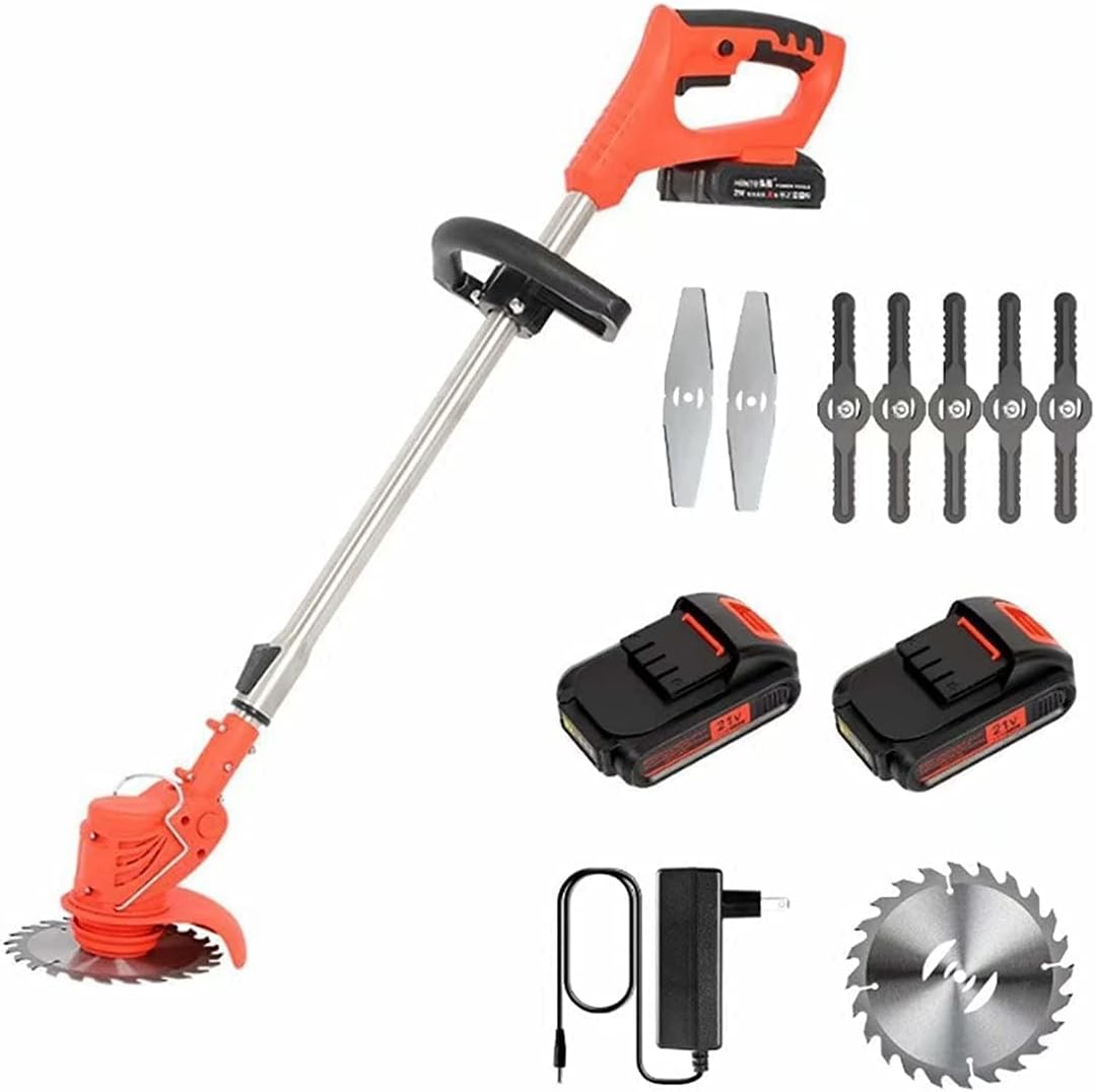 24V Battery Cordless Weed Electric Lawn Mower Push-Type Electric Gardening Tool Lawn Mower