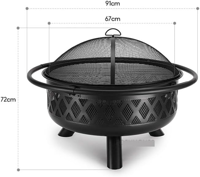 Outdoor Fireplaces Iron Fire Pit for Outdoor Heater Barbecue Charcoal Brazier Creative Camping Braziers Fire Pits