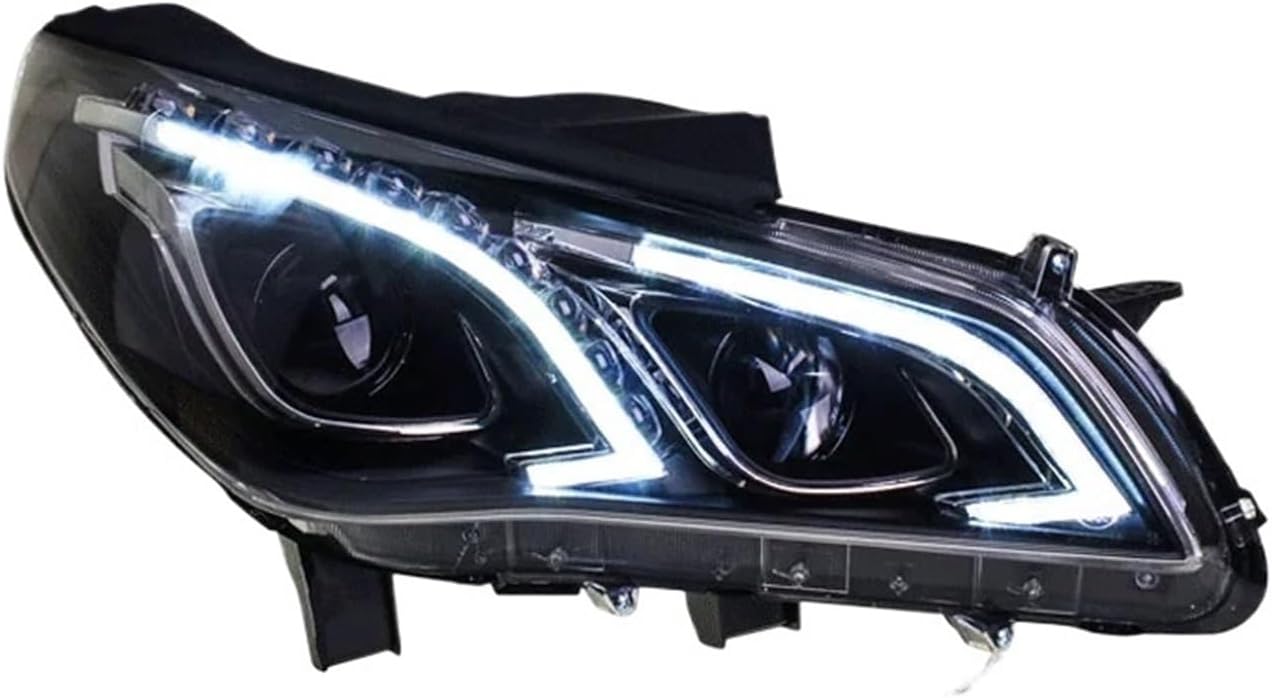Headlights Compatible For Hyundai Sonata 9 2015 2016 2017 LED Headlight DRL Head Lamp Angel Eye Bi-Xenon Lens Front Light Accessories