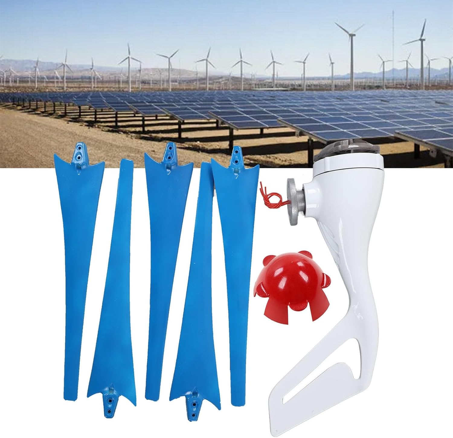 3200W Wind Turbine Generator Set 1000W 12V 24V Wind Turbine + Wind And Solar Hybrid Controller + 2000W Inverter + 100W *2 Solar Panel Windmill Generator Household Marine Street Light ( Color : 12V )