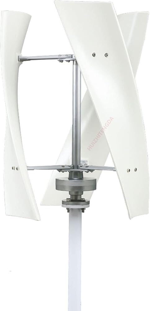 48V Low Noise Vertical Wind Turbine Generator,3000W with Controller 3 Blades Vertical Wind Turbine Generator for Home Farm Street Use(12V/24V),48v