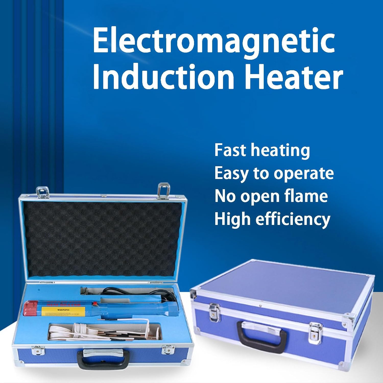 NYANS Magnetic Induction Heater Tool, Bolt Removal Tool, Flameless Heating, High-Speed Cooling Fan, with 8 Coils and Carrying Case, for Screws, Bearings, Iron Metal Parts