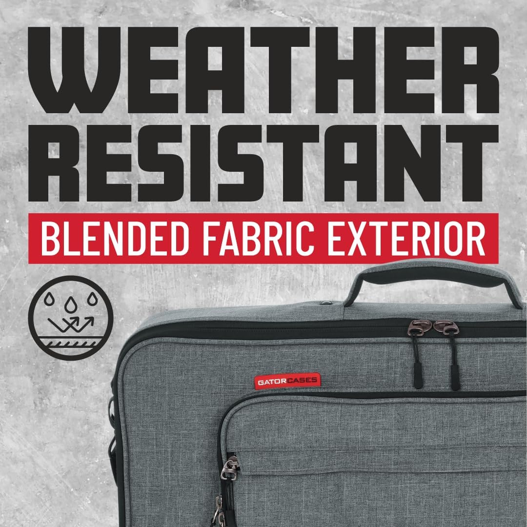 Gator Cases Transit Series Add-On Accessory Gear Bag, Grey Exterior (GT-1407-GRY)