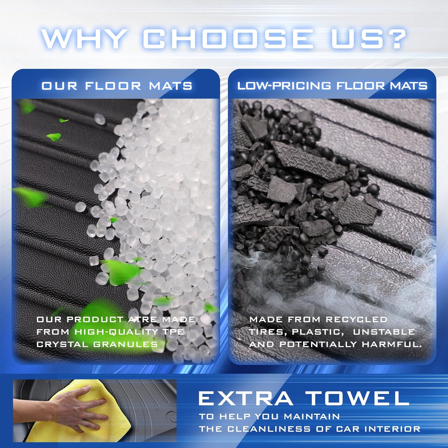 Car Floor Mats & Truck Bed Liner for Ford Maverick 2022-2024 2025 2026 Accessories,TPE All Weather Protection Floor Mats,Custom Fit 1st&2nd Row Car Floor Liners Set