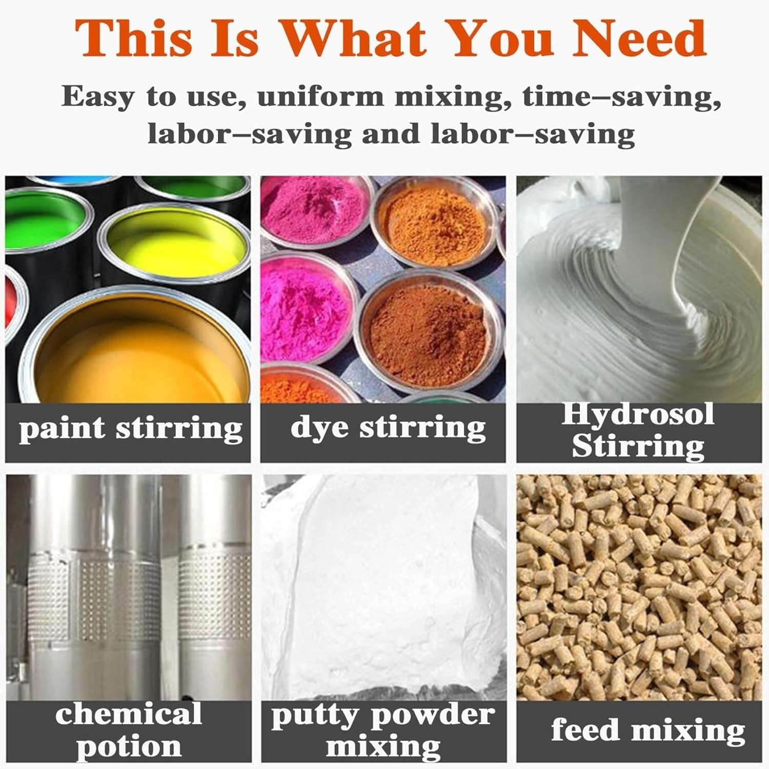 Automatic Stirring Machine, 55 Gallon Pneumatic Agitator 3/4HP Air Agitator Paint Mix Tool, Stainless Steel Tank Barrel Clip Bracket Mixer, for Paint Coating Materials Viscous Liquid Ink