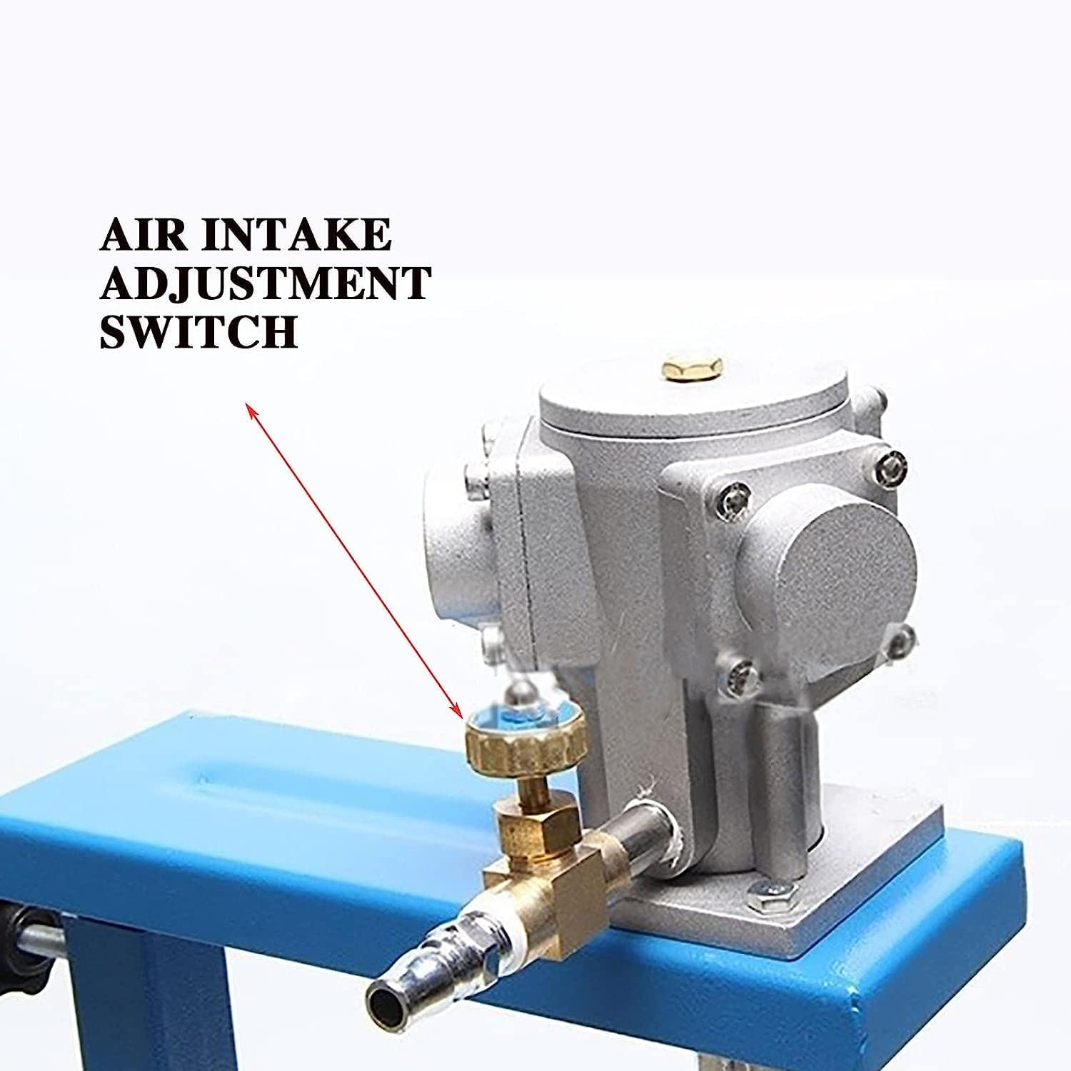 Pneumatic Mixer, 5 Gallon/20L Automatic Lift Paint Stirrer, Desktop Vertical Air Mixer, Ink Mixing Machine