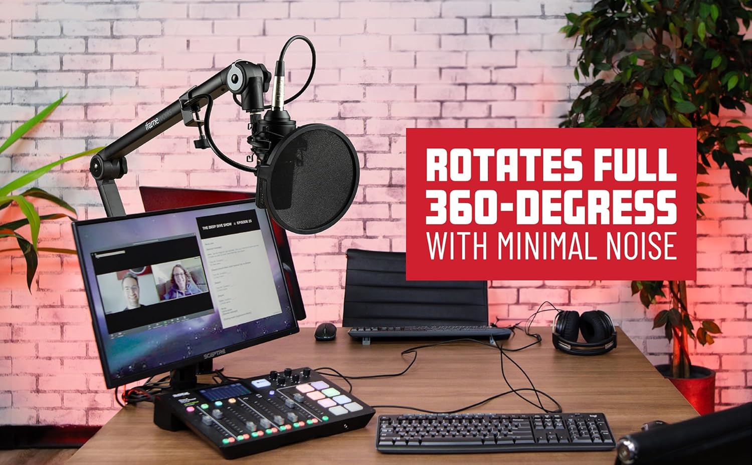 Gator Frameworks All-in-One Accessory Kit for Podcasts, Broadcasts, & Content Creation; (GFW-BROADCASTKIT1)