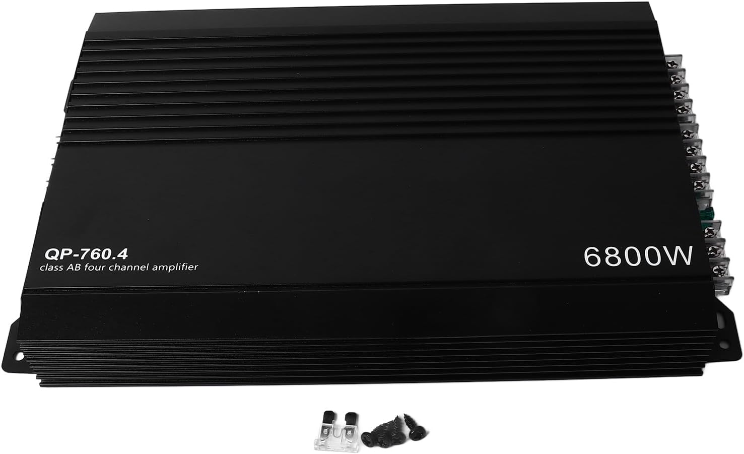 Keenso Car Amplifier,Aluminum Alloy 4 Channel Car Audio Amplifier for Car Speakers