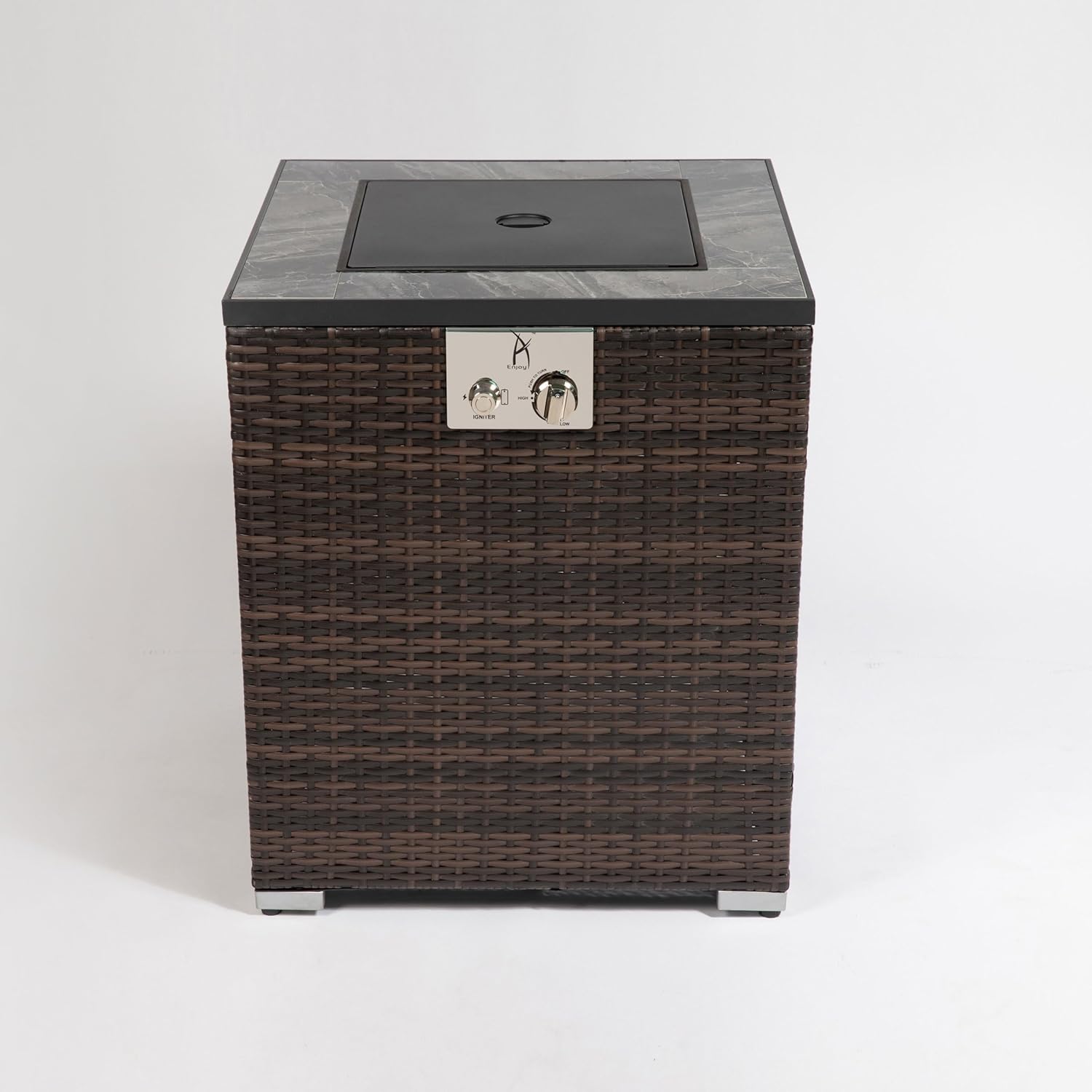 28 inch Multifunctional Heating Pit Table Propane fire Column Used for Decorating Garden Heating Tables