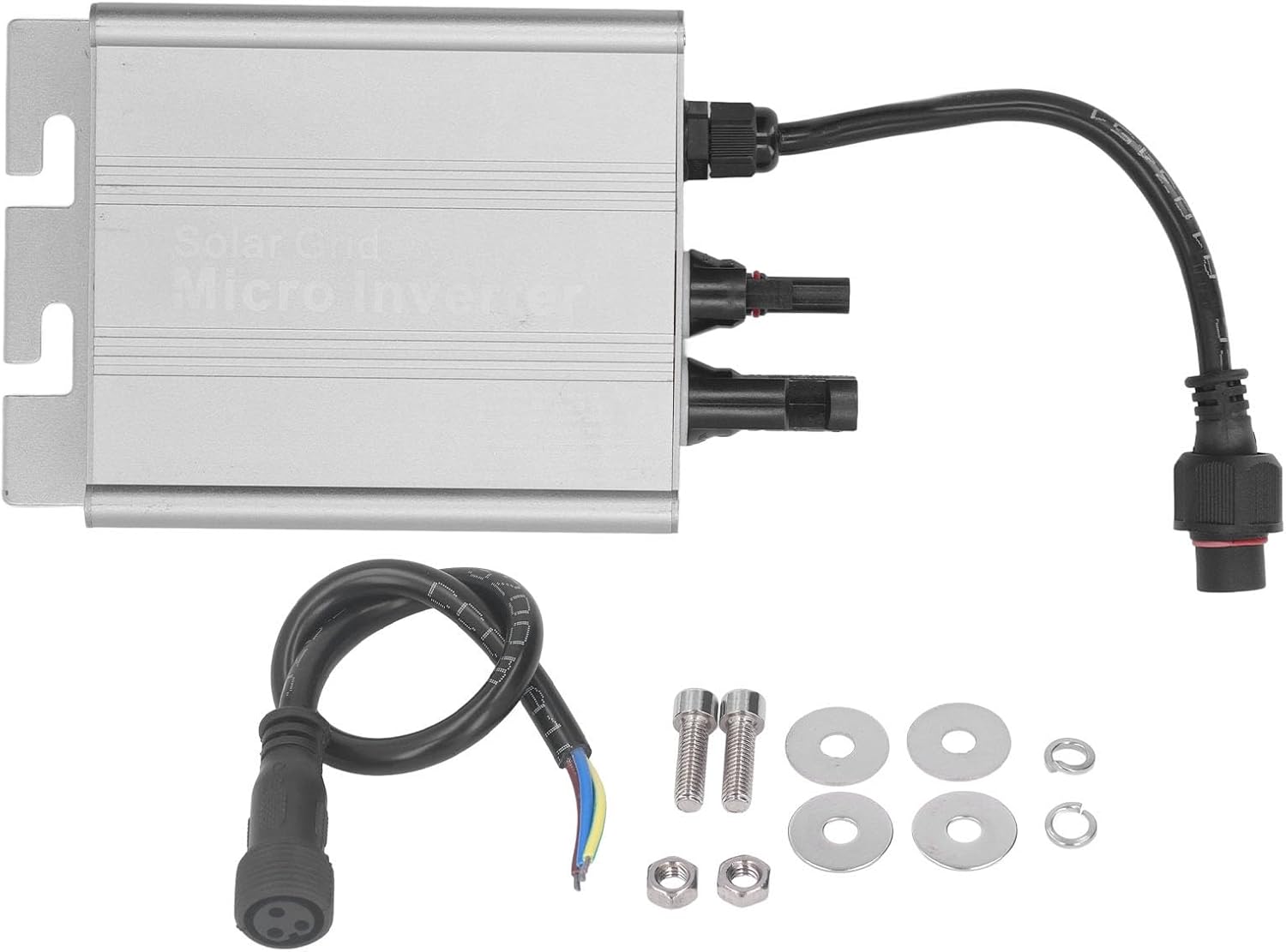 Grid Tied Inverter, Solar Powered Grid Tie Micro Inverter 120V 230VAC MPPT High Conversion Rate for Home Appliances (350W)